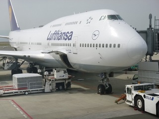 ルフトハンザのB747。これに乗っていきました。 ルフトハンザのB747。これに乗っていきました。